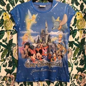 Vintage Y2K Walt Disney World Double Side GraphicT